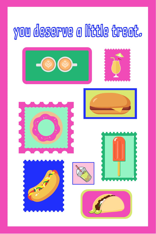 "You Deserve A Little Treat" Postcard