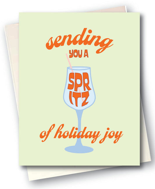 Bottoms Up "A Spritz of Holiday Joy" Card